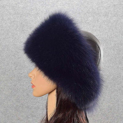 Fox Fur Hat Ladies Thicken Keep Warm