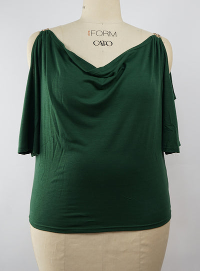 Short Sleeve V-neck T-shirt Woman