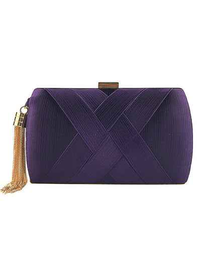 Women Fashion Tassel Clutches Evening Bags Handbag