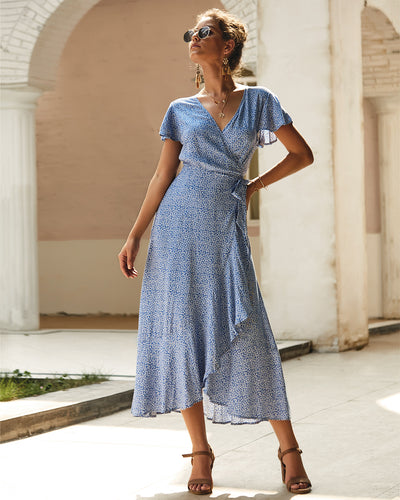 Summer Printed Leisure Holiday Dress