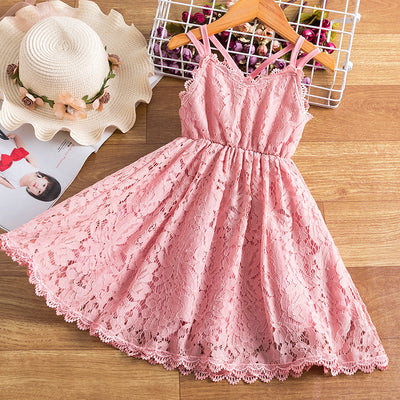 Fancy Flower Lace Toddler Princess Dress