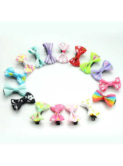 20 Pcs/ Lot Small Mini 3cm Bow Hairgrips 