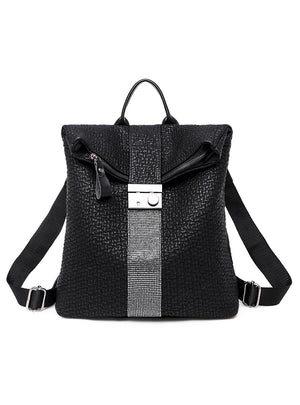 PU Leisure Lock Travel Backpack
