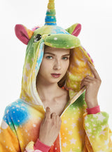 Colorfulstar Unicorn Winter Adults Animal Pajamas Sets