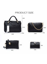 Top-Handle Bags Female Famous Brand PU Leather 