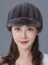 Mink Fur Winter Fashion Mink Velvet Hat