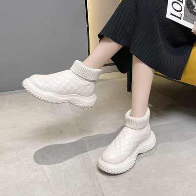 Wool-wool Thick-soled Snow Boots