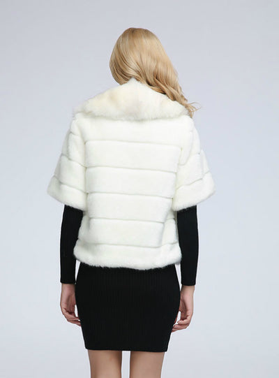 Women Imitation Rabbit Hair Short Ladies Fur Coat