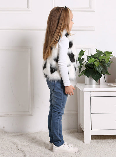 Girl's Thin Waistcoat Winter Short Jacket