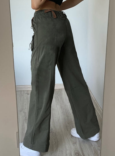 Retro Zip Pocket Low Waist Jeans