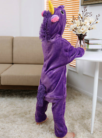 Pajamas Kids Children's Onesie Blue Pegasus Unicorn