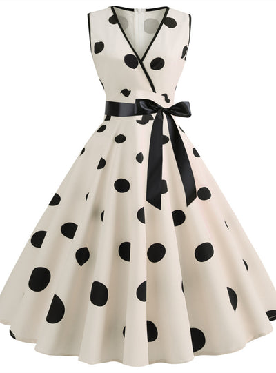 Fashion V-neck Print Dress