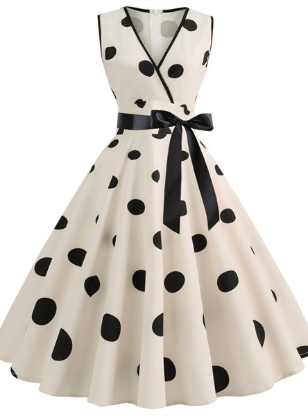 Fashion V-neck Print Dress