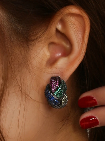 Drop Earrings for Women Wedding Bijoux Twisted