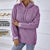 Hooded Pullover Drawstring Sweater