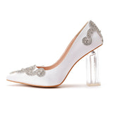 Transparent Square Thick Single Shoes