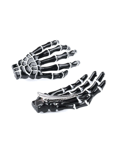 1 pair Fashion Hair Accessories Skeleton Claws Skull 