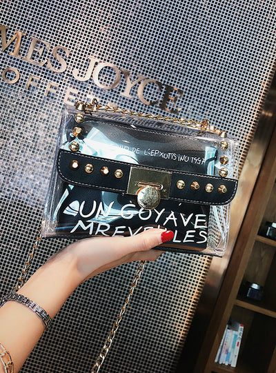 Transparent Jelly Chain Single Shoulder Messenger Bag