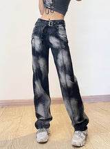 Gradually Tie-dyeing Old Washed Jeans