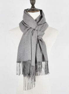 Scarves Cashmere Solid Tassel Comfortable 