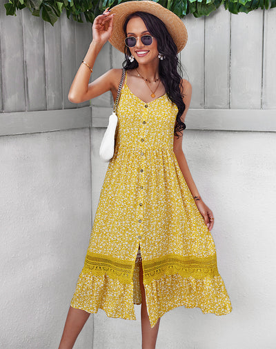 Summer Bohemian Stitching Dress