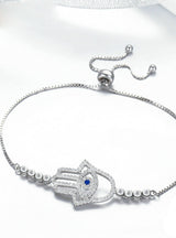 925 Sterling Silver Clear Chain Link Bracelet 