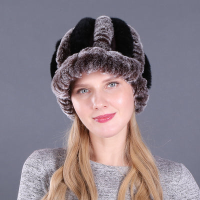 Rex Hat Dome Cap Short-brimmed Wool Knitted Hat