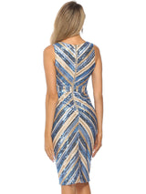 Sexy V-neck Sleeveless Sequined Dress