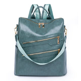 Soft PU Retro Casual Ladies Backpack