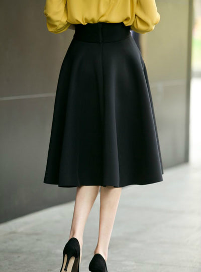 Skirt High Waisted Skirts Womens White Knee Length