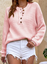 Solid Color Turtleneck Knitted Sweater