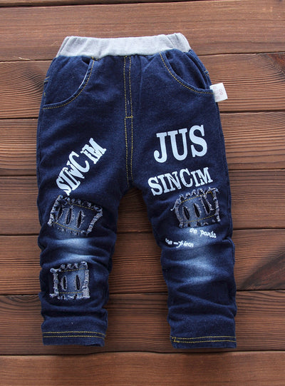 3pcs Cotton Letter Stars Jacket+T-Shirt+Jeans 