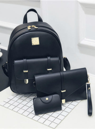 PU Leather Women Backpack Shoulder Bag Purse