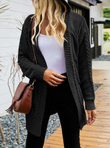 Solid Color Hemp Shirt Retro Sweater