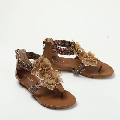 Pinch Flower Bohemian Beach Shoes