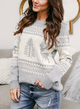Christmas Sweaters Women's Elk Jacquard Knitwear