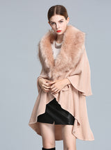 Fox Fur Collar Shawl Long Fur Collar Shawl