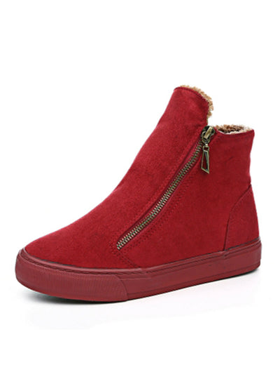Winter Snow Boots Women Winter Shoes Zip Warm