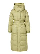 White Duck Down Padded Hooded Coat