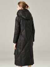 Thick White Duck Down Outdoor Long Down Jacket
