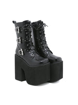Elf buckle Super High Heel Thick Bottom Booties