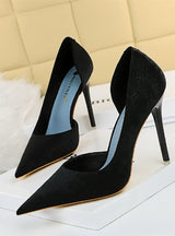 Shallow Mouth Pointed Super High Heel Shoes