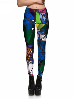 Print Pants Trousers Stretch Pants Drop