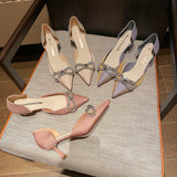 Hollow Bow Pointed Shallow Shoes