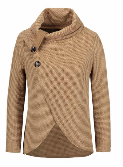 Warm Sweater Long-Sleeve Elastic Sweater Female