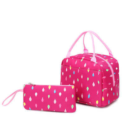 Printed Middle School Students Backpack Set