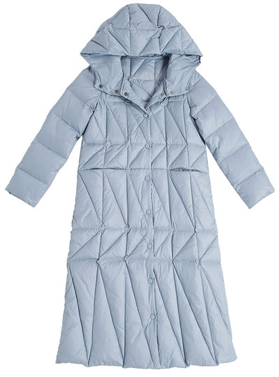Loose Long Warm Down Coat Hooded