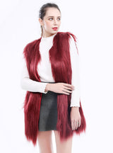 Female Waistcoat Waistcoat Fake Fur Coat Wool Coat
