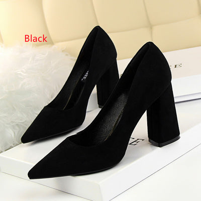 Pointed Mouth High-heeled Shoes
