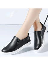 Leather Loafers Fashion Ballet Flats Shoes
